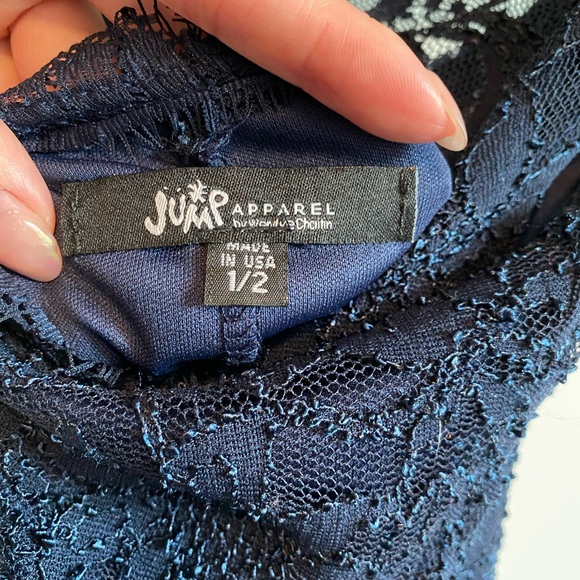 Jump Apparel / Navy Lace Dress / US 2 / New - Picture 3 of 3
